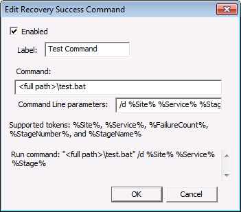 Edit Recovery Success Command